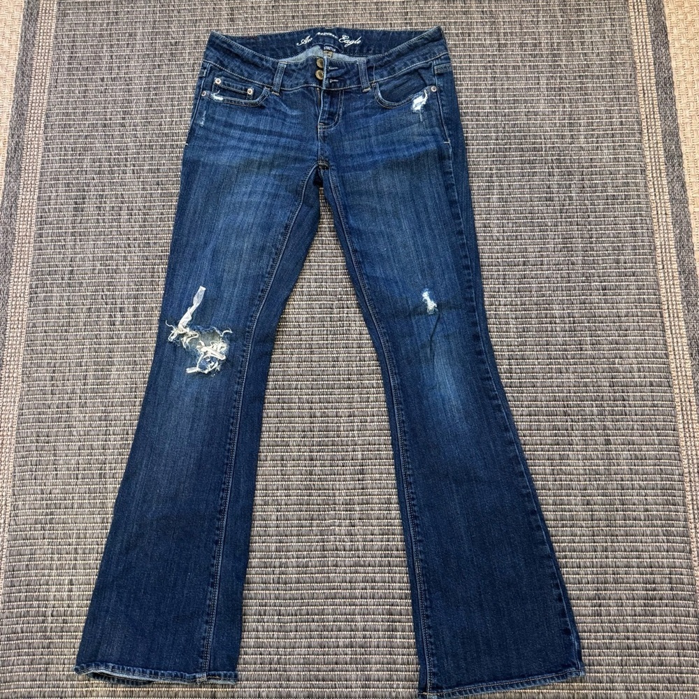 American Eagle Outfitters Artist Distressed Flare Jeans